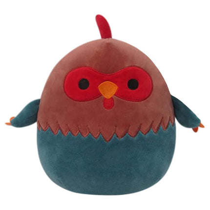 Squishmallows 8" Red and Blue Rooster - Little Ultrasoft Official Kelly Toy Plush