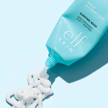 e.l.f. SKIN Holy Hydration! Sleeping Mask, Moisturising & Plumping Dual-Use Sleep Or Rinse-Off Face Mask, Soothes Skin With A Creamy Formula