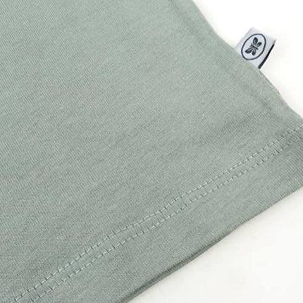 HonestBaby Multipack Short Sleeve T-Shirt Tee 100% Organic Cotton Infant Baby, Toddler, Little Kids Boys, Girls, Unisex, Rainbow Patch, 12 Months