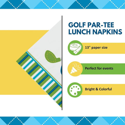Golf Par-Tee Lunch Napkins (16 pieces) Birthday Party Supplies