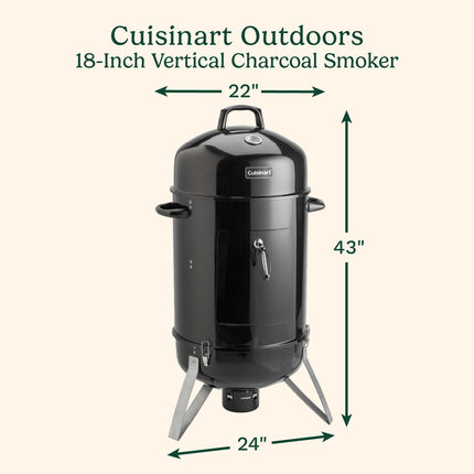 Cuisinart COS-118 Vertical 18" Charcoal Smoker