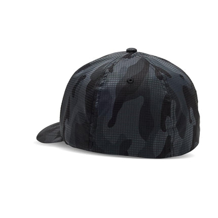 Fox Racing Men's Standard Fox Head TECH Flexfit, Black CAMO, Large