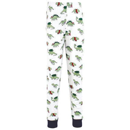 Hudson Baby Baby Girls' Cotton Pajama Set, Christmasaurus, 3T