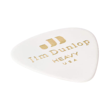 Dunlop 483R01HV Genuine Celluloid, White, Heavy, 72/Bag