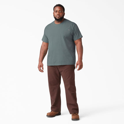 Dickies Men's Heavyweight Crew Neck Short Sleeve Tee T-Shirt, Smoke Blue, S