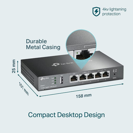 TP-Link TL-R605 SafeStream Gigabit Multi-WAN VPN Router