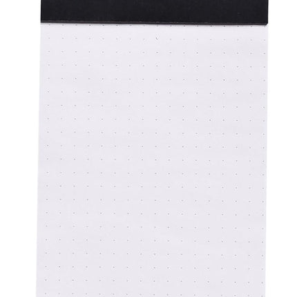 RHODIA 12559C - Stapled Notepad Dot pad N°12 Black - 8.5x12 cm - Dot Dotted - 80 Detachable Sheets - 80G White Clairefontaine Paper - Soft and Resistant Coated Card Cover - Basics