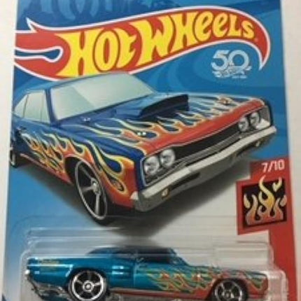 Hot Wheels HW FLAMES 7/10, BLUE WITH FLAMES '69 DO