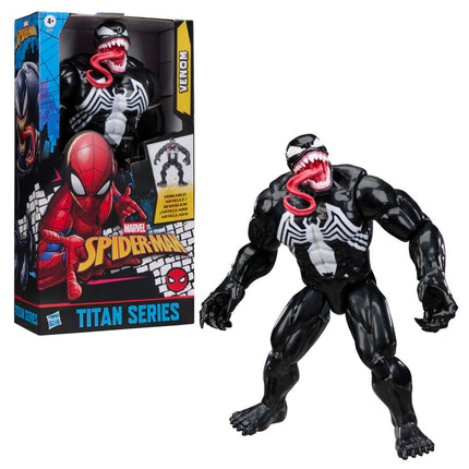 Marvel Spider-Man Titan Series Venom Deluxe Action Figure (Scale 30 cm), Superhero Toy for Children from 4 Years