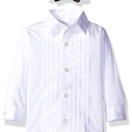Nautica Baby Boys 4-Piece Tuxedo with Dress Shirt, Bow Tie, Jacket, and Pants, Black, 6-9 Months