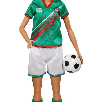 Barbie Soccer Doll, Brunette Ponytail, Colorful #1