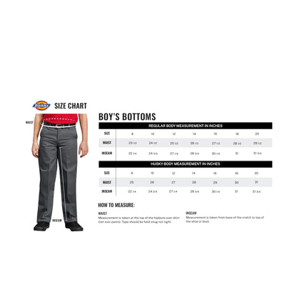 Dickies Boys' Little Flexwaist Slim Stretch Pant, Black V1, 20