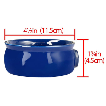 Linkidea Ceramic Shaving Soap Bowl with Non-Slip Handle, Wide Mouth, Large Capacity, Easier to Lather Ridges, Wet Razor Shave Cream Bowl for Men, Royalblue