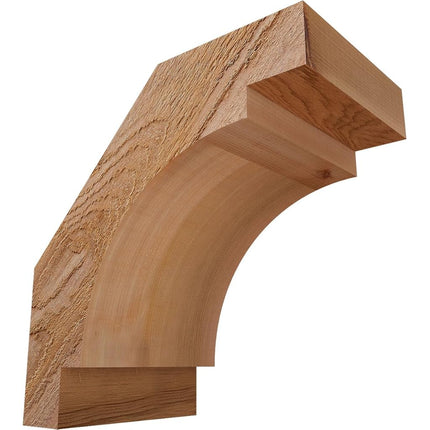 Ekena Millwork BRC06X10X10MRC00RWR Merced Rough Sawn Brace, 6" Width x 10" Depth x 10" Height, Western Red Cedar