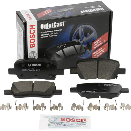 BOSCH BC2381 QuietCast Premium Ceramic Disc Brake Pad Set - Compatible with Select Hyundai Santa Cruz, Santa Fe; Kia Carnival, Sorento; REAR