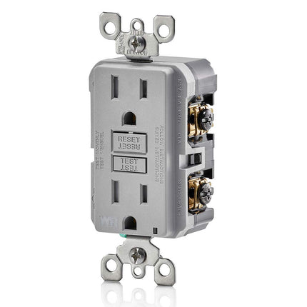 Leviton GFCI Weather-Resistant Receptacle, 15 Amp 