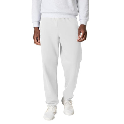 Hanes Pantalon de jogging EcoSmart sans poche pour homme, blanc, taille S, blanc - Lot de 1, taille S