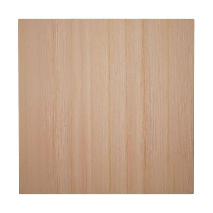 3 3/4"W x 3 3/4"H x 1 1/8"P Americraft Solid Hardwood Stain Grade Standard Smooth Rosette with Beveled Edge, Cherry