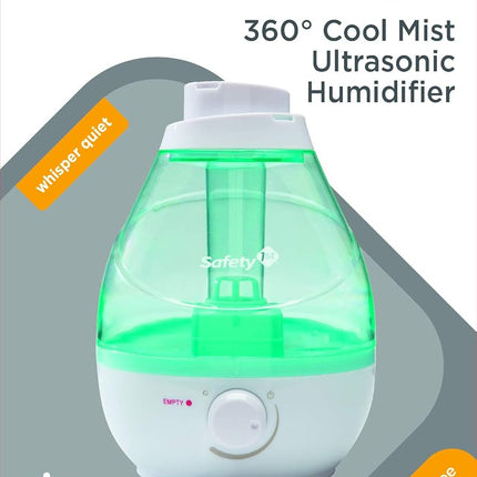 Safety 1st 360 Degree Cool Mist Ultrasonic Humidifier, Seafoam, One Size