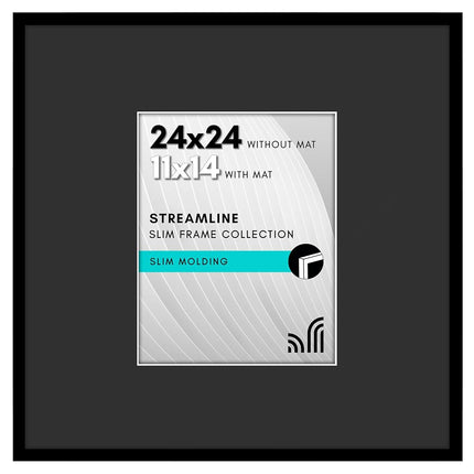 Americanflat 24x24 Picture Frame with Polished Ple