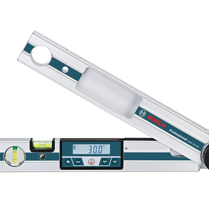 BOSCH GAM 220 MF 4-in-1 Digital Angle Finder, Includes Leg Extension, 4 AA Batteries, & Carrying Case