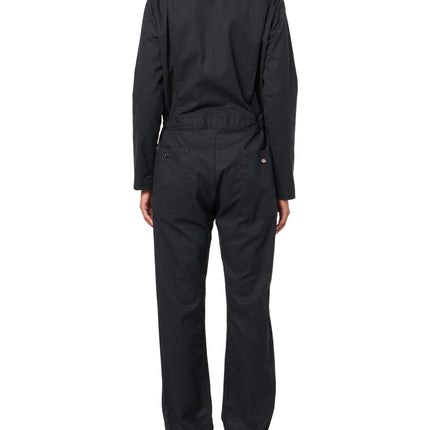 Dickies womens Women's Cooling Long Sleeve Coveralls, Black, Large