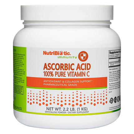 NutriBiotic Ascorbic Acid 100 Pure Vitamin C Crystalline Powder 2 2 lbs 1 kg