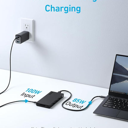 Anker USB C Hub (10-in-1), Dual Monitor with 4K HDMI, Max 100W Power Delivery, Dual 4K HDMI Ports, 4 USB-A/USB-C Data Ports, Ethernet and SD Card Reader for Dell Laptop, ThinkPad, and More
