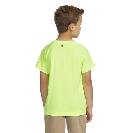 T-shirt Hurley Dri-Fit One and Only à motif pour garçon (petits enfants), Volt/Icon, Très grand