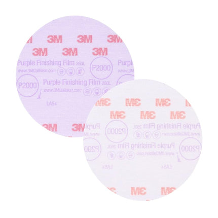 3M 30666-50PK Hookit 6" Purple Finishing Film Disc
