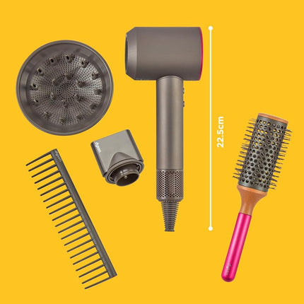 Casdon Dyson Supersonic Styling Set. Interactive Toy Hairdryer for Children Aged 3 Years & Up. Looks and Works Like The Real Thing
