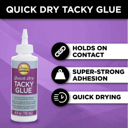 Aleene's Quick Dry Tacky Glue 118ml 3pcs