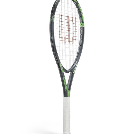 Raquette de tennis Wilson Tour Slam cordée, 4 1/2 pouces, noir/vert