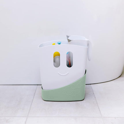 Ubbi Stand Up Bath Toy Storage Organizer, Bath Caddy with Removable Drying Rack Bin for Toddlers and Baby, Sage