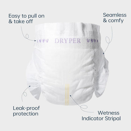 Baby Nappies Size 5 DRYPER 114ct Oeko-TEX Hypoallergenic Diapers 13-18kg