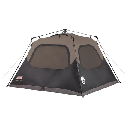 Coleman Cabin Tent with immediate installation in 1 minute, for 4/6/8/10 people with weatherproof floor, pre-fixed bars, ventilation hole and carrying bag