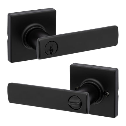 Kwikset Breton Keyed Entry Door Lever Featuring Sm