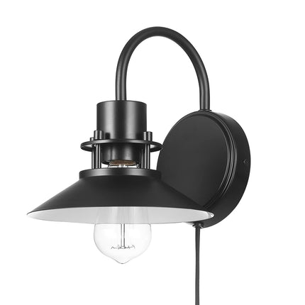 Globe Electric Wren 1-Light Plug-in or Hardwire Wa