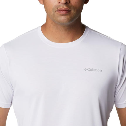 Columbia Men's Hike Crewneck Short Sleeve T-Shirt White