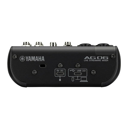 Black 6-Channel Live Streaming Mixer/USB Interface for IOS/Mac/PC