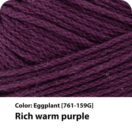 Lion Brand Yarn, 24/7 Cotton Yarn, Eggplant, Purple, 3 Pack