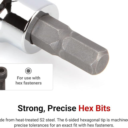 TEKTON 3/8 Inch Drive x 6 mm Hex Bit Socket | SHB13206
