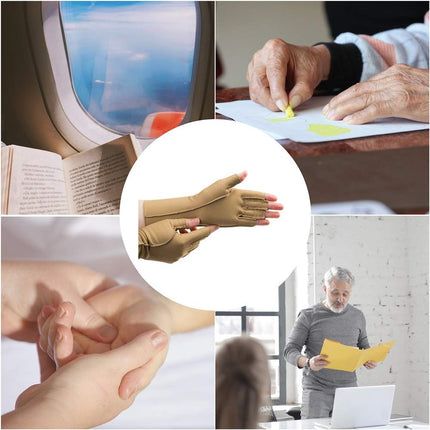 Isotoner Therapeutic Gloves, Left, Small, Open Finger