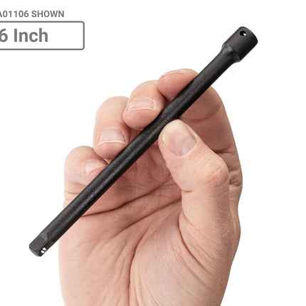 TEKTON Juego de extensiones de impacto de 1/4 pulgada, 3 piezas (3, 6, 9 pulgadas) | SIA90000