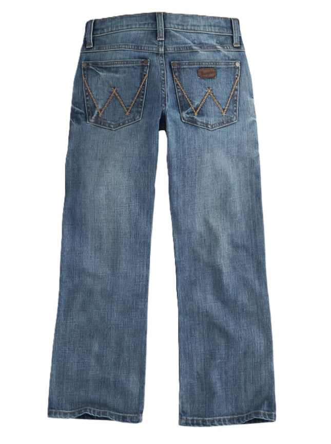 Wrangler Boy's Greely Wash Bootcut Jeans, Greeley, 16 Delgado
