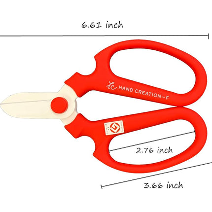 Flower Scissors Hand Creation F-170 RED