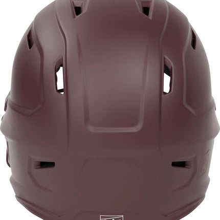 Rawlings | MACH HI-VIZ Fastpitch Softball Batting Helmet | Face Guard Attached | Maroon | Junior - 6 3/8" - 7 1/8"