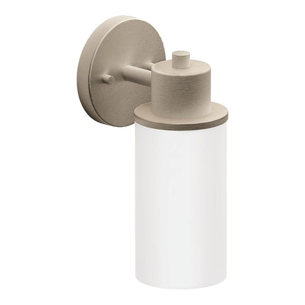 Moen DN0761BN Iso 1-Light Dual-Mount Bath Bathroom Vanity Fixture with Frosted Glass, Brushed Nickel
