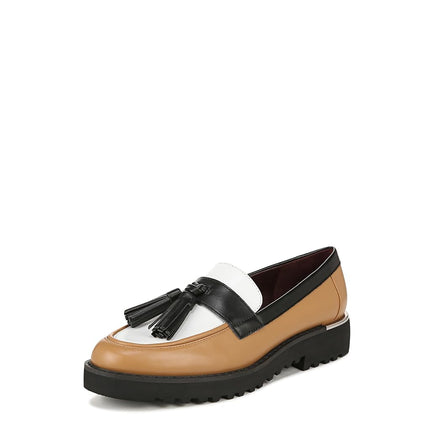 Franco Sarto Women's Urban Loafer, Brown Colorblock Multi, 8 Wide