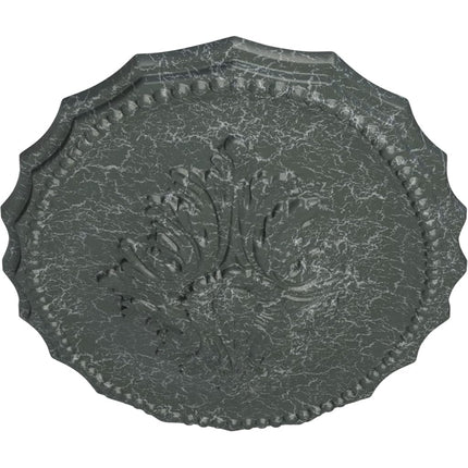 Ekena Millwork CM16OXAGC 16 7/8 W X 11 3/4 H X 1 1/2 P Oxford Ceiling Medallion, Athenian Green Crackle
